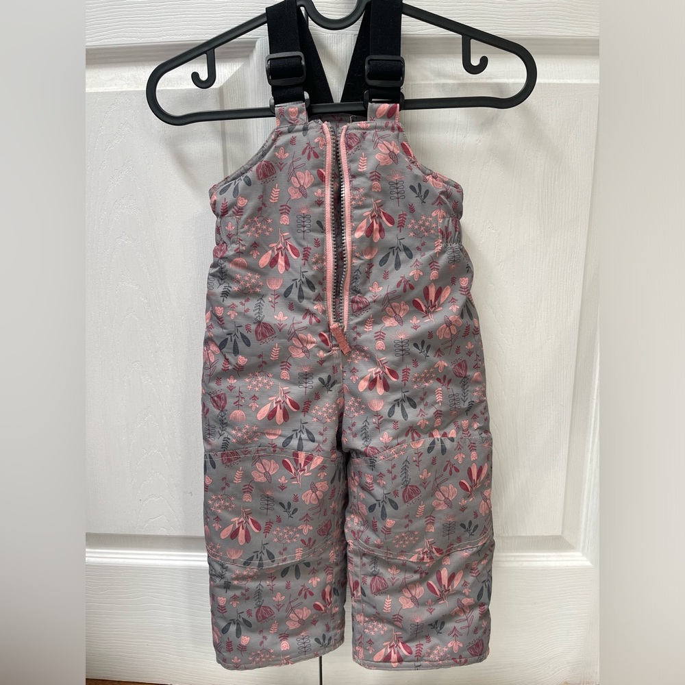 19$ ❤️ 12-18M Girls' Snow Bib Pants Suit